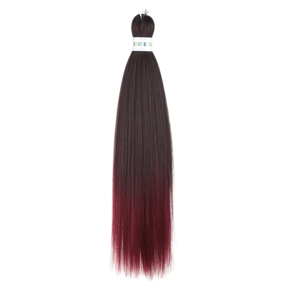 Ombre Kanekalon Braiding Hair Extensions Pre Stretched 26 Inch Synthetic Hair for Afro Jumbo Box Braids Natural Looking