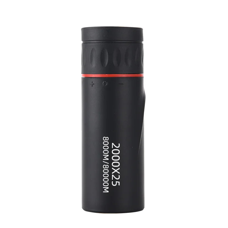 New 2000x25 HD Monocular Telescope Mini Portable Mobile Phone Telescope with Holder Camping Hunting Birdwatching Telescope