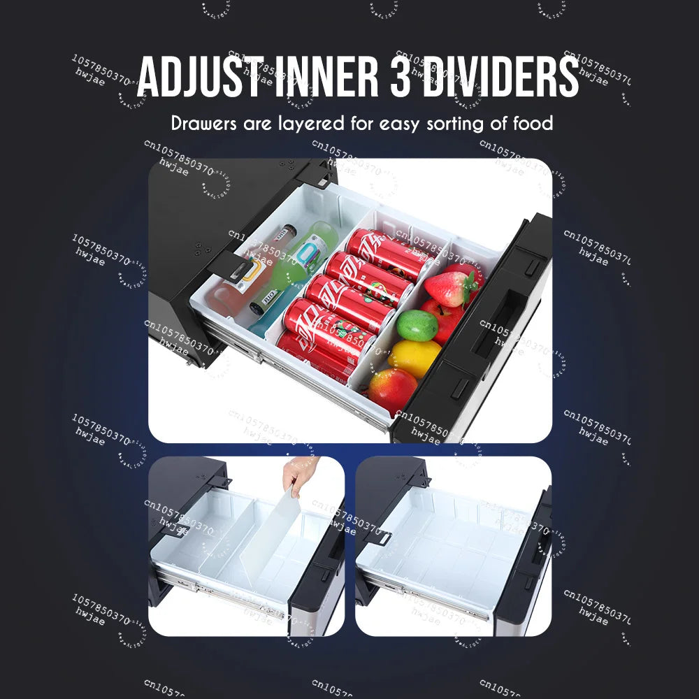 Portable Compressor 12V Car Fridge 23L Portable Refrigerator Mini Freezer for Boat Camping Mpv Suv