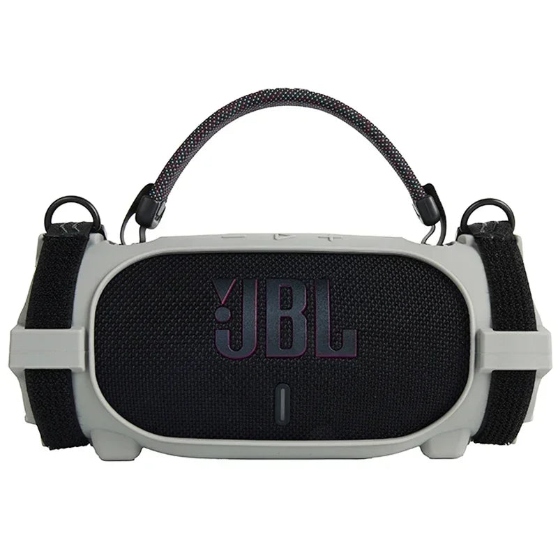 Newest Soft Silicone Case Cover Skin With Strap Carabiner for JBL Charge 6 Portable Waterproof Wireless Bluetooth Speaker