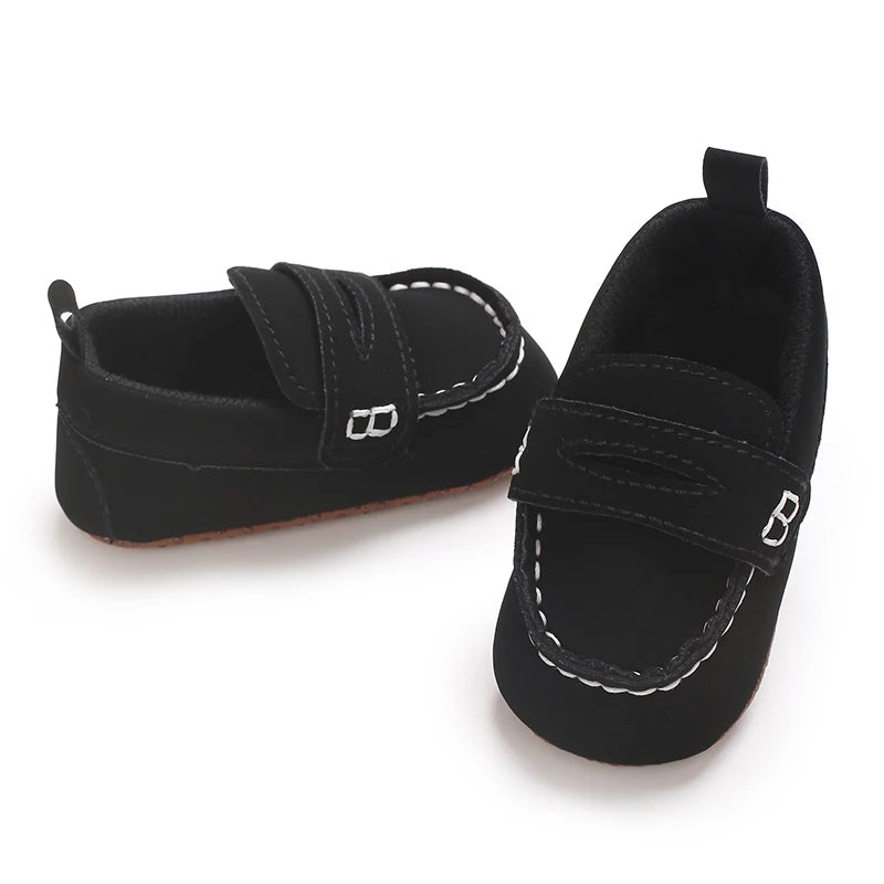Solid Color Baby Casual Soft Soled Walking Shoes Suitable For 0-1 Year Old Infants And Toddlers Bean Shoes And Forefoot Shoes