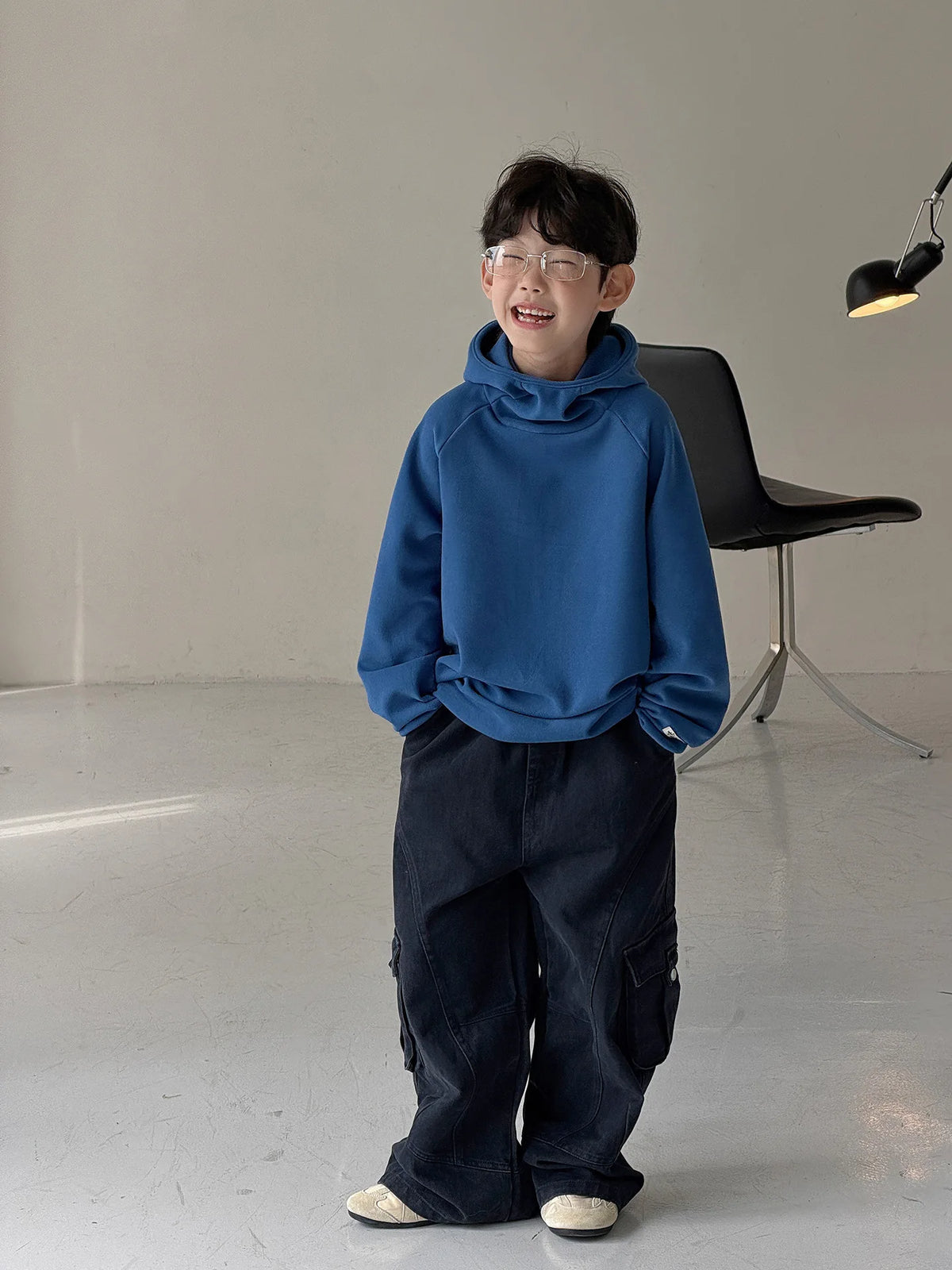 Children Clothing Kids Fashion Casual Warm Versatile Hoodie 2026 Autumn New Boys Korean Style Solid Color Simple Pullover