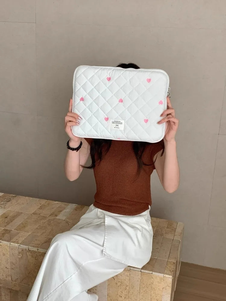 cute Laptop Sleeve Case Bag Portable Computer Cover Bag Tablet Pouch For Ipad 9.7-11 Macbook Air Pro 13 14 15 15.6 16 Inch Cover