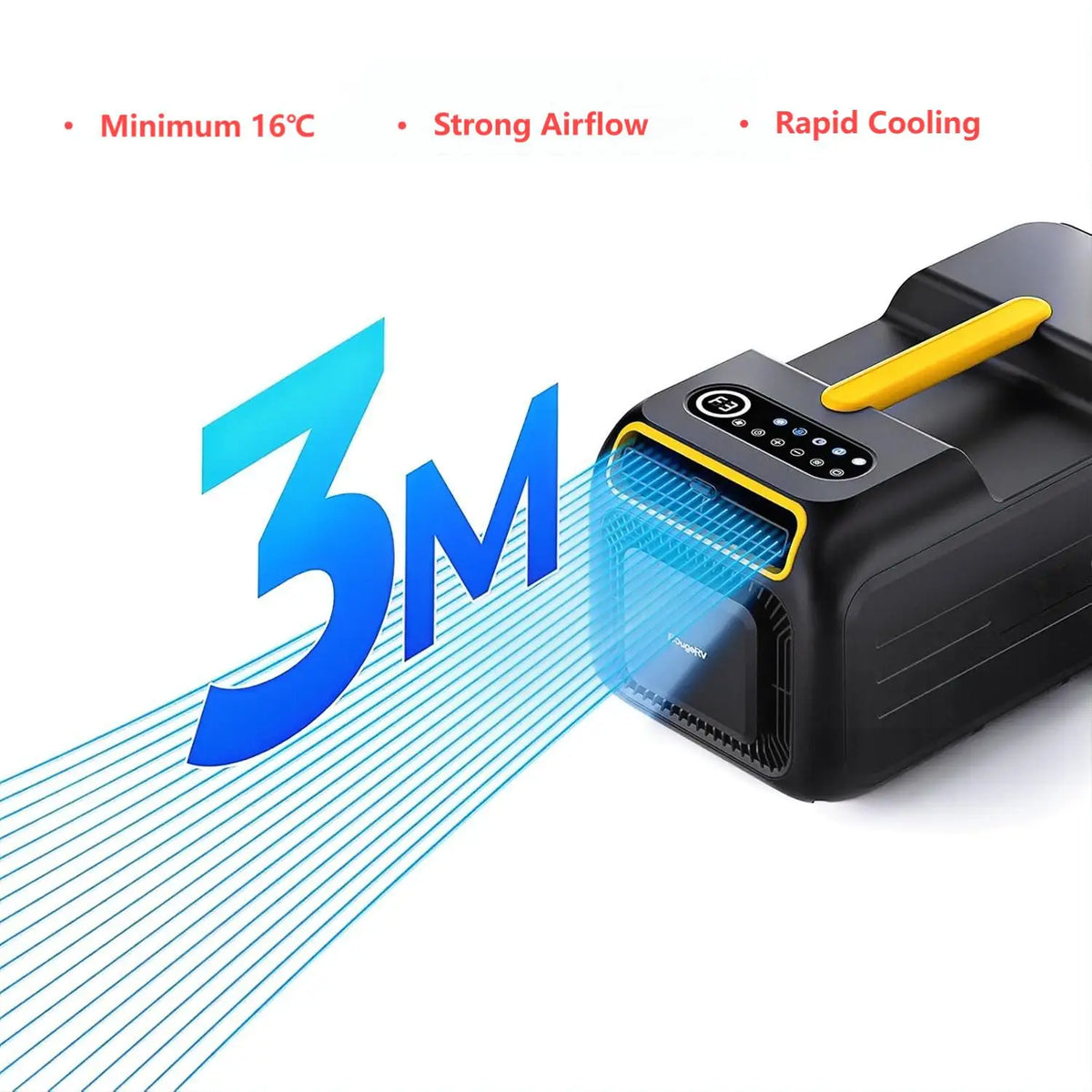 Model Functional Portable 4800btu Cooling Only Air Conditioner With Sleep Mode Durable Quality For Car & RV Use
