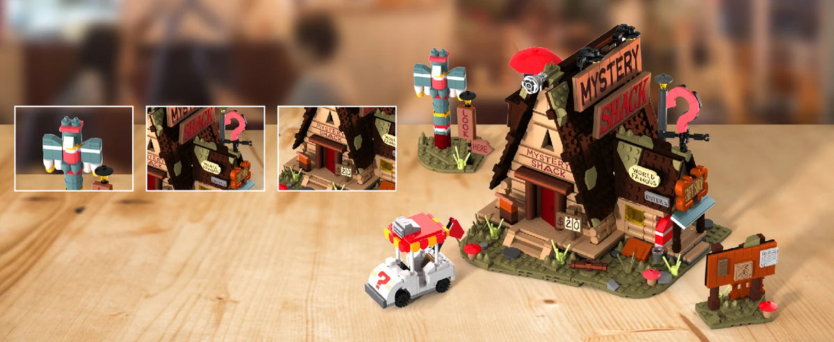 1125PCS MOC Mystery Shack Building Blocks Model Toys Assembly Street View Bricks Desktop Display Ornament Gifts For Christmas Halloween