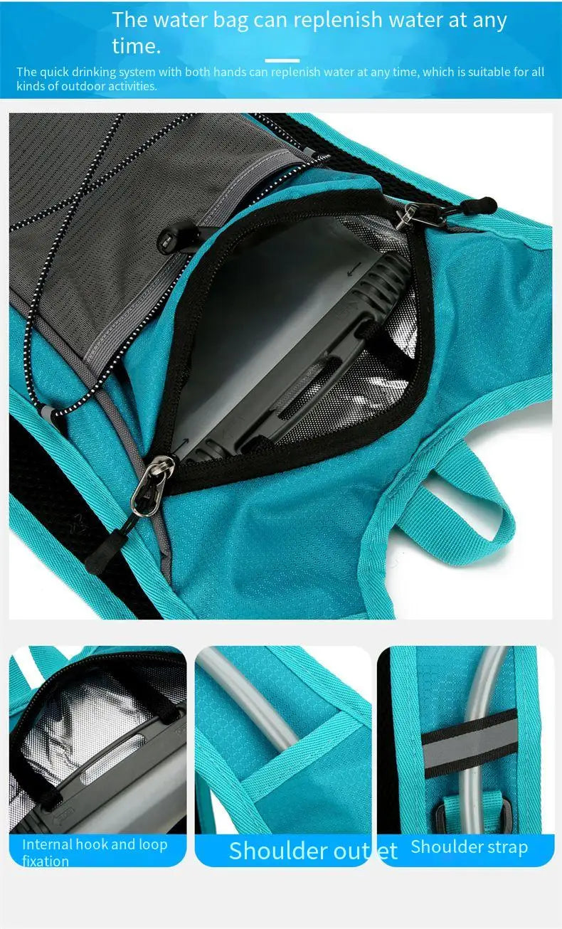 Outdoor Sports Cycling Backpack Mountaineering Hiking Bag Water Bag for Trekking Running Backpacks Travel Dual-Shoulder Bag