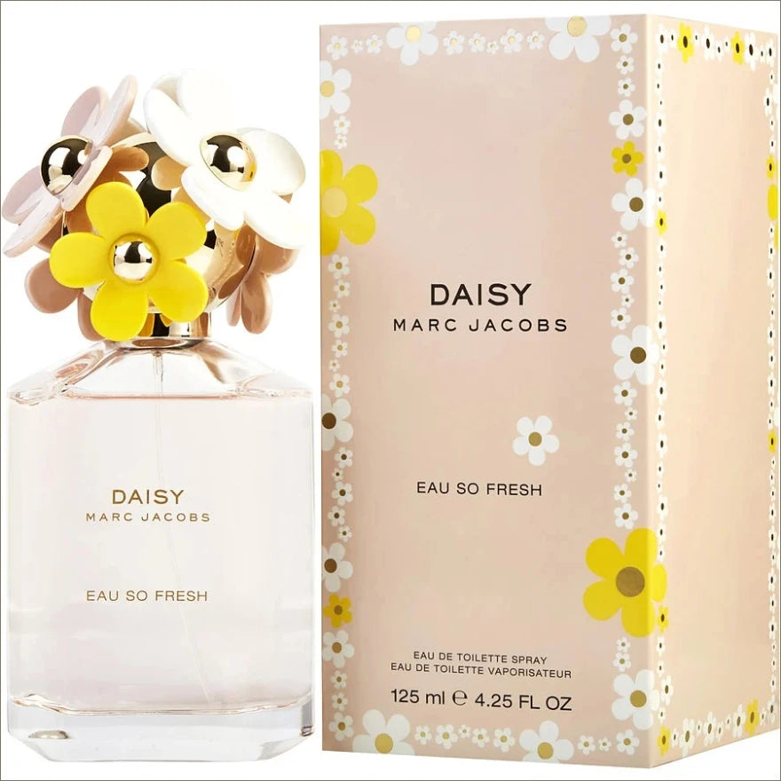 Marc Jacobs Daisy Eau So Fresh for women Eau De Toilette Spray 125ml Citrus Scent Women's Perfume Long-Lasting Fragrance