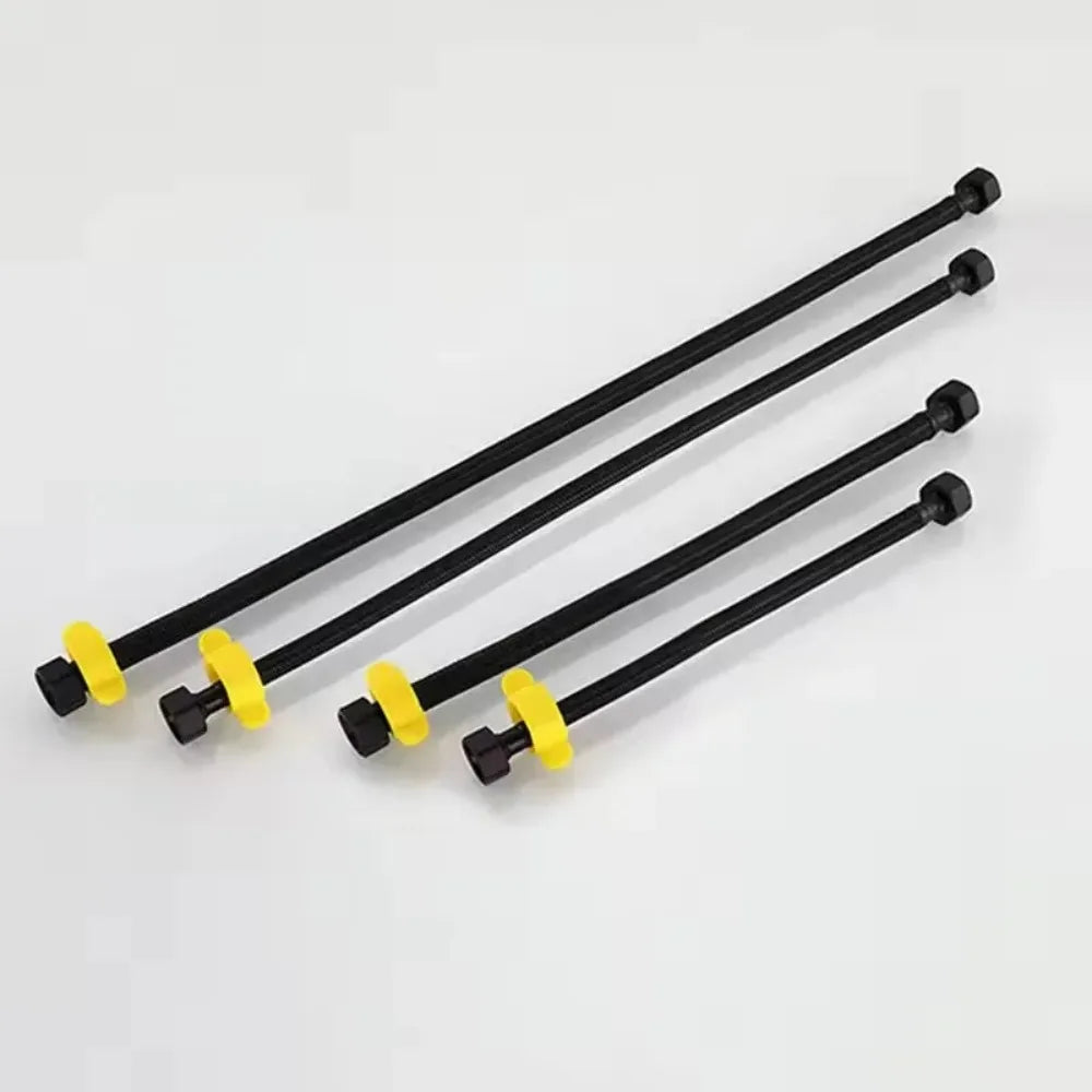 Black Pipe Water Supply Hose Faucet Water Heater Water Pipe Heater Pipe Toilet Connection Water Inlet Pipe 30-80cm Fittings