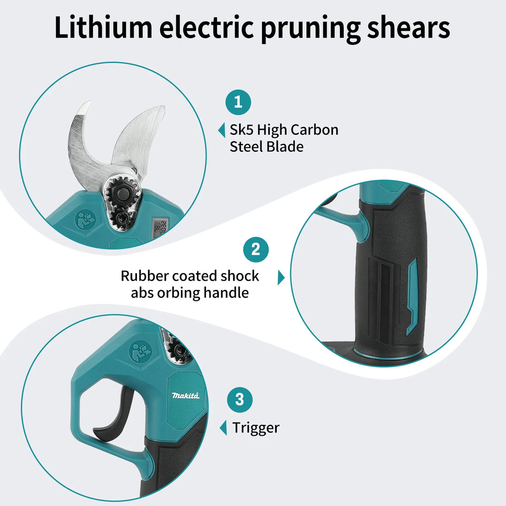 NEW 2026 Makita Tree Trimming Shears, 18V Brushless Cordless, Efficient Electric Tool for Household and Orchard Use