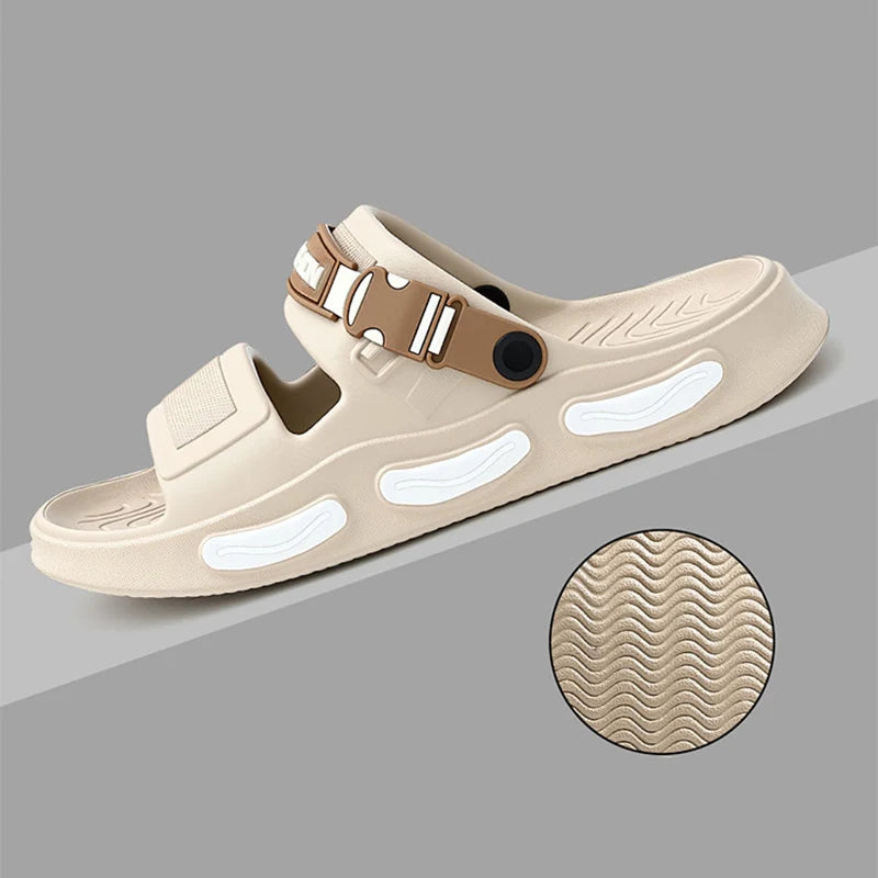 Thick Bottom Men's Sport Sandals Summer 2026 Outdoor Non Slip Drive Beach Sandles Men Lightweight Comfort Eva Platform Slippers