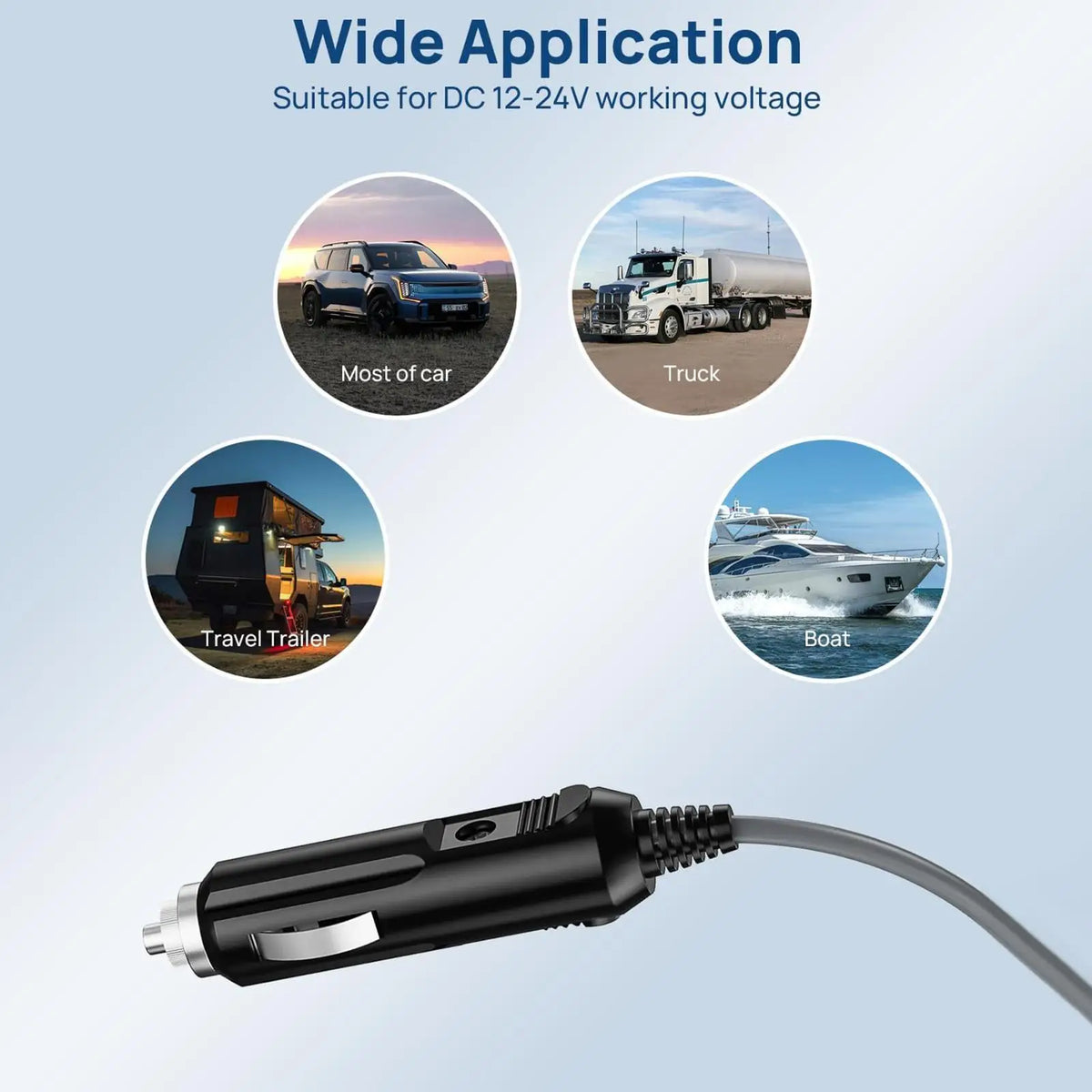 16FT/5M For Starlink Mini DC Power Cable Direct To Cigaretter 12V - 24V Adapter Power Cable For Starlink Mini Waterproof DC Plug