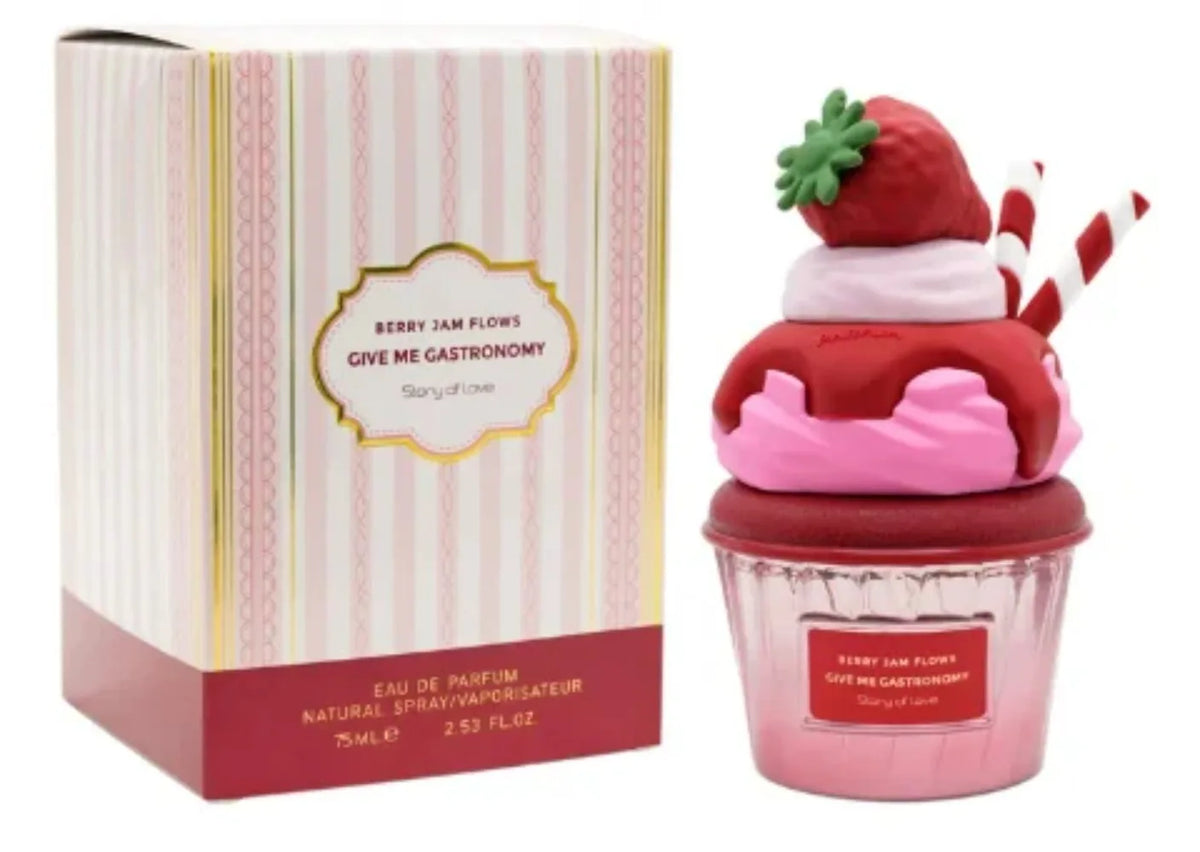 Arab Dubai Perfume Spray, Gourmand Women’s Fragrance, with Notes of Chocolate Cookie, Ice Cream, Strawberry, and Orange Citrus