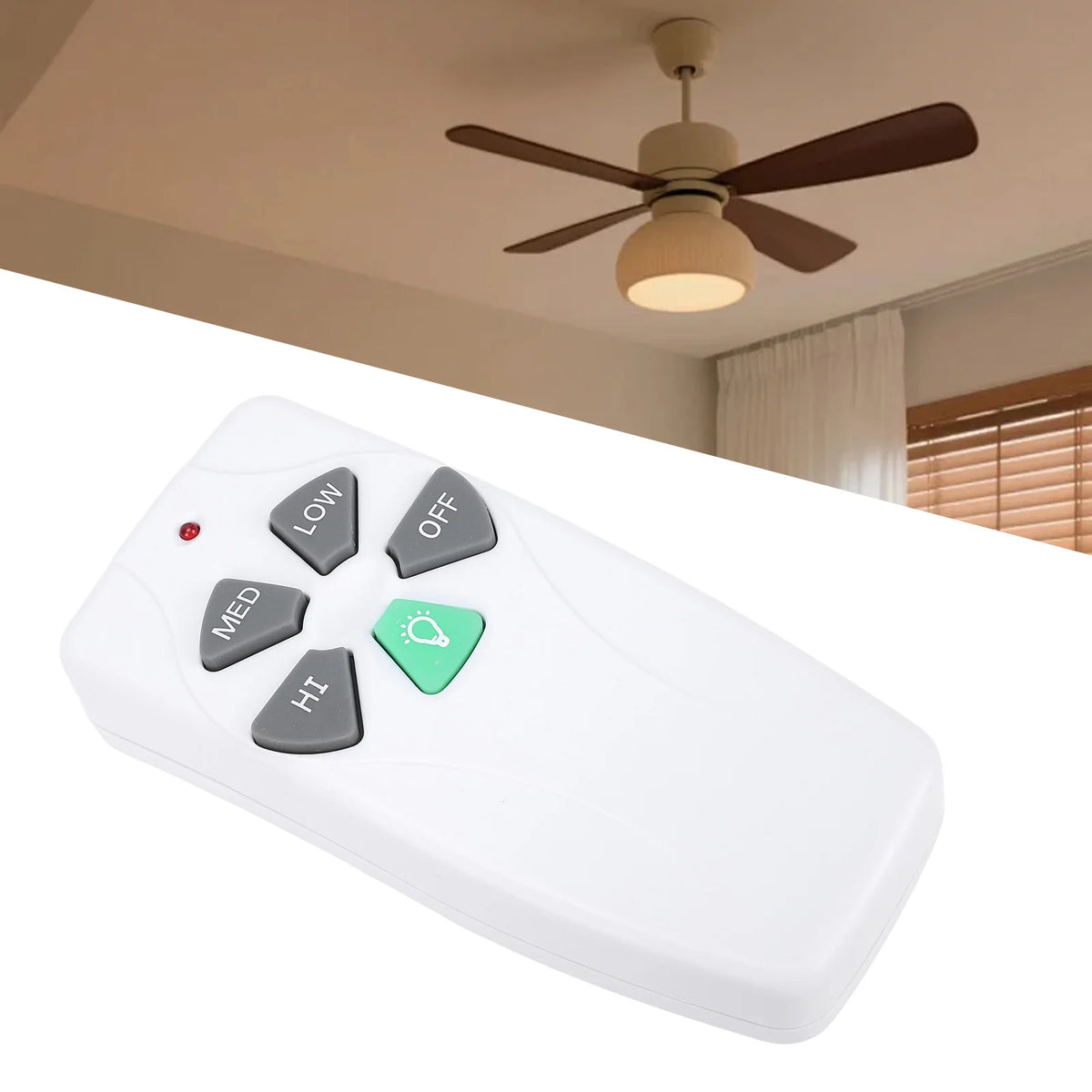 Ceiling Fan Remote Control Replacement for Harbor Breeze Light Dimmer 303.9MHz Easy to Set with Mount Holder