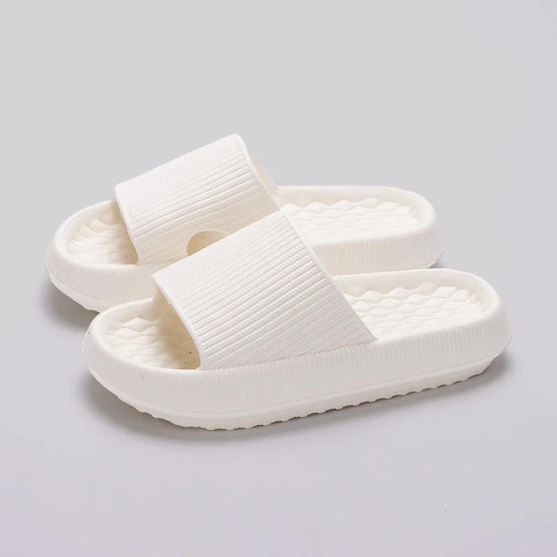 Women's Thick Platform Cloud Slippers EVA Soft Sole Pillow Slides Summer Beach Flip Flops Women Non Slip Bathroom Home Slippers
