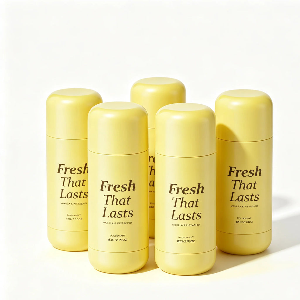 3-IN-1 Vanilla Pistachio Deodorant Stick,Niacinamide&Turmeric Brightening Body Balm for Dark Underarm,24H Fresh&Odor Protection Long Lasting Odor Protection&Soothe Post Shaving Irritation,Natural Deodorant&Gourmand Foodie Fra