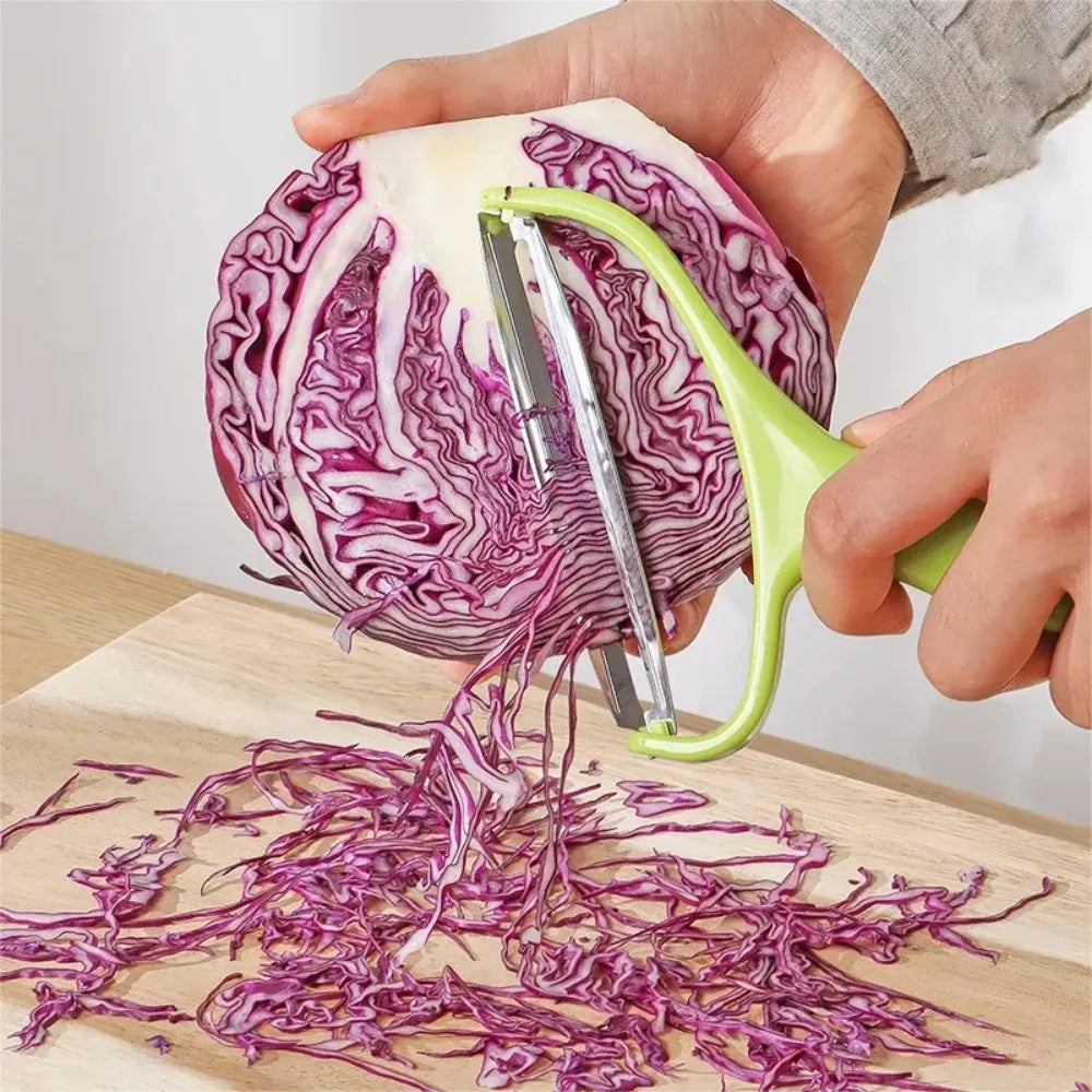 1/2/3pcs Cabbage Shredder Stainless Steel Vegetable Peeler Cutter Wide Mouth Fruit Potato Graters Knife Cooking Kitchen Gadgets