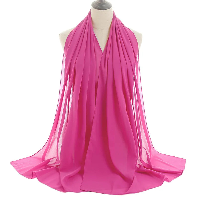 Ramadan Islamic Instant Bubble Chiffon Shawl Scarf Lady Head Wrap Women Hijabs Scarves Bufandas Muslim Veil Hijab Snood 180*70cm