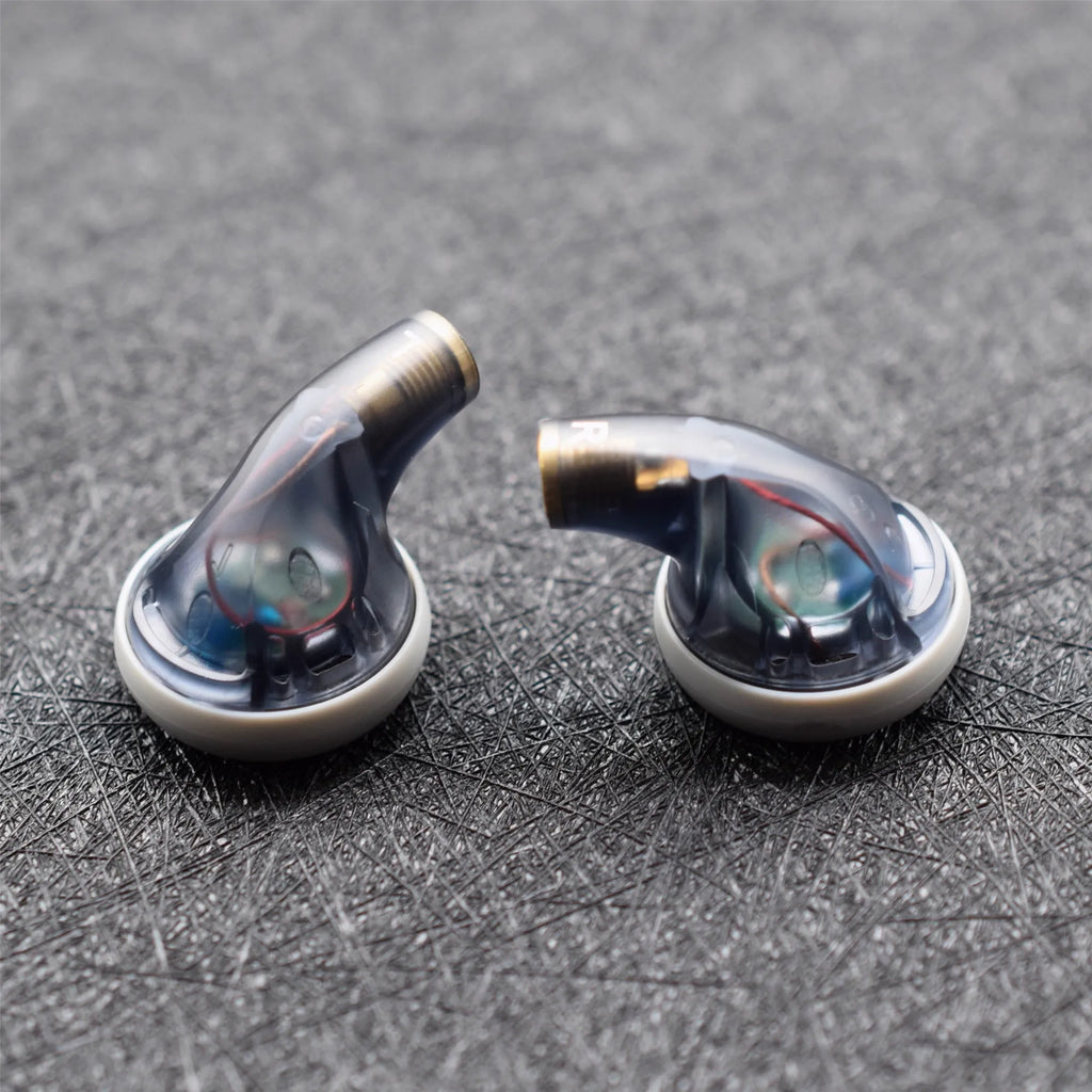 FENGRU BP32 Diy 130 ohm Beryllium Film Driver/300 ohm Carbon Nanotube Film High Impedance Flat Head Earbuds Heavy Bass Earphones