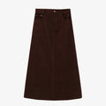 AS AW26 Retro corduroy skirt with stretch woman clothes basic lady wear