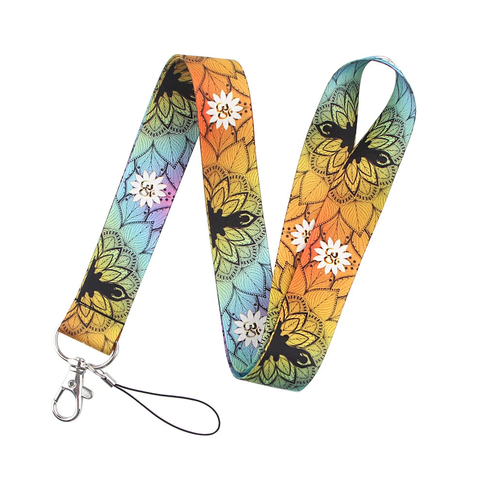 100 Designs Cute Art Lanyard for Keys Chain Badge Holder ID Credit Card Pass Hang Rope Lariat Mobile Phone Charm Accessories