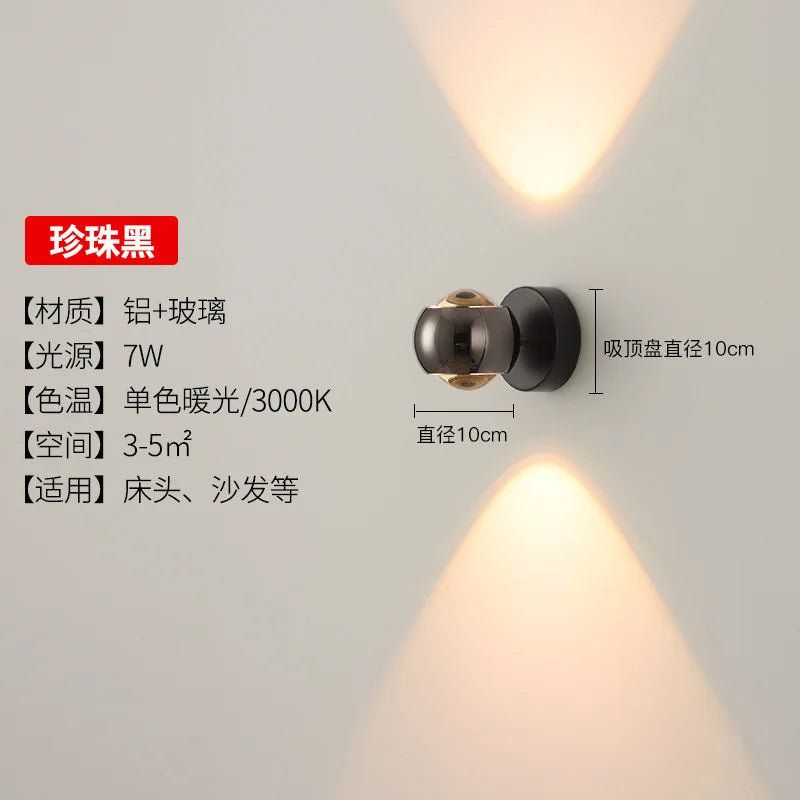 Aluminum Luxury Art Glass Wall Lamp Sconce Living Dining Room Bedroom Corridor Staircase Home Decor Lighting