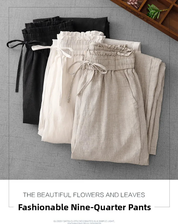 High Waist Wide Leg Pants Women's Thin Drapey Loose Casual Straight Long Trousers plus Size Comfortable Slimming Summer Pants