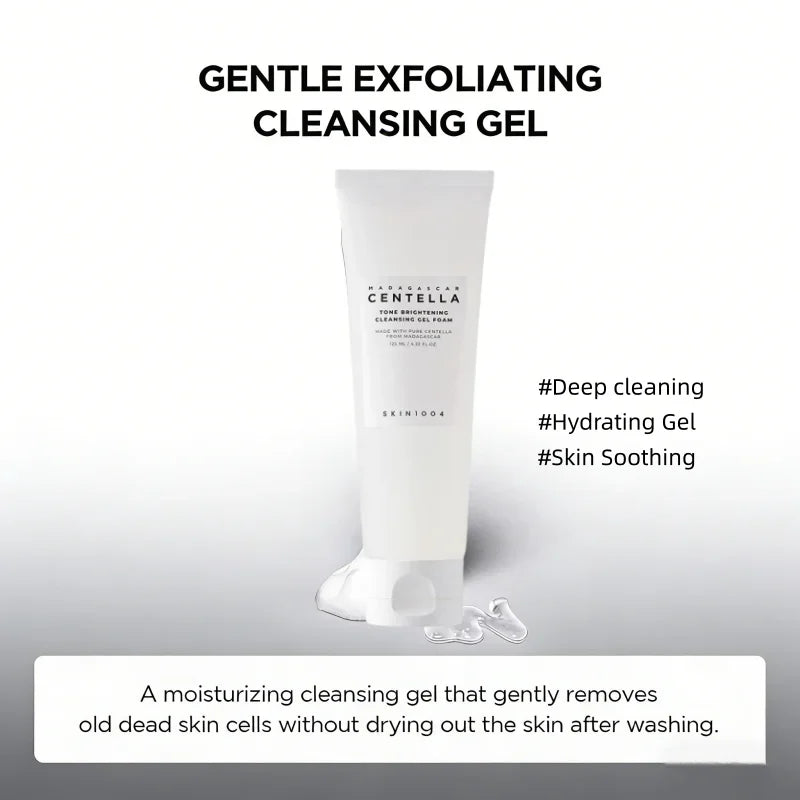 Korean Centella Series Face Cleanser,Tone Brightening Gel Foam,Poremizing Deep Cleansing Foam Gentle Face Washing Products 125ml