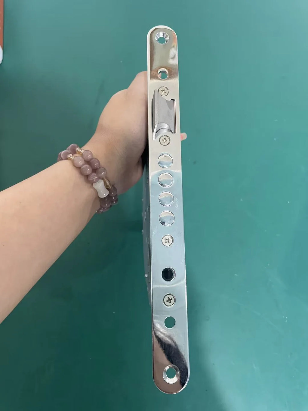 Smart Automatic Israeli 6590 Mortise Lock Body Round Head Square Bolt Replacement for Old Security Door Fingerprint Lock