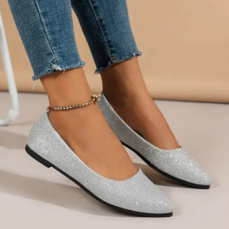 New Arrival Women Pointed Toe Beautiful and Fashion spring autumn Shoes Flat Ballerina Comfortable Casual 2024  Women Shoes