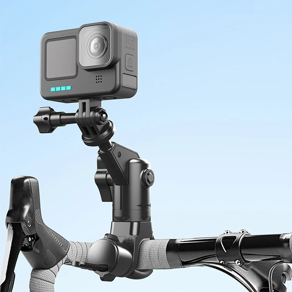Motorcycle Bicycle Holder 360 Rotating Bike Handlebar Mount Bracket for Insta 360 X4 X5 Go Pro 12 11 DJI Action Camera Accessory