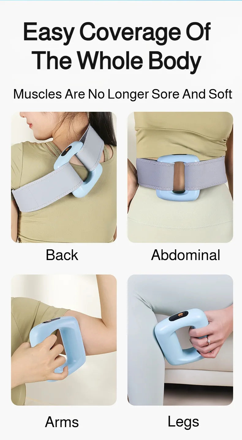 Mini Fat Shaking Massager USB Rechargeable Vibrating Muscle Relaxation Body Slimming Massage Device Portable Fitness Tool