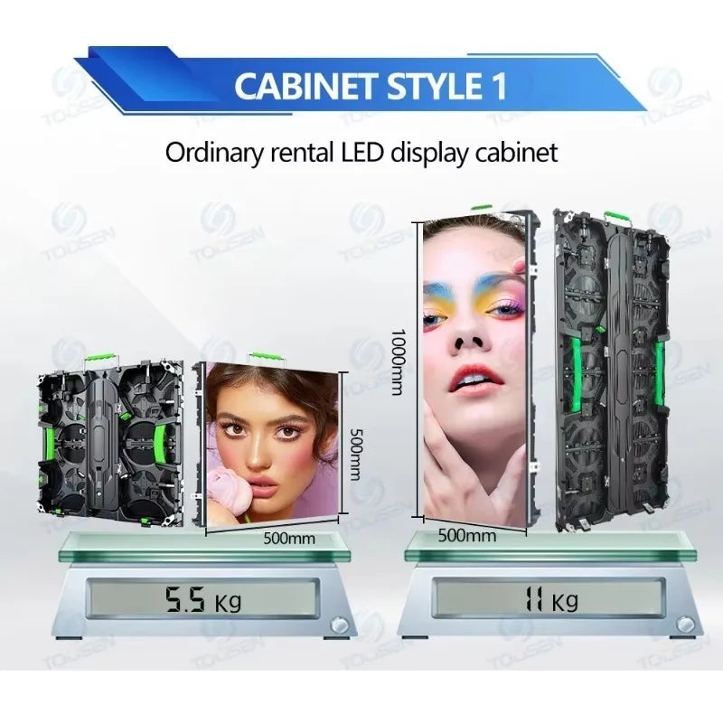 P2.6 P2.9 P3.9 Rainproof LED Video Wall Seamless Splicing Movable Stage Wedding Outdoor Event Rental Display Screen