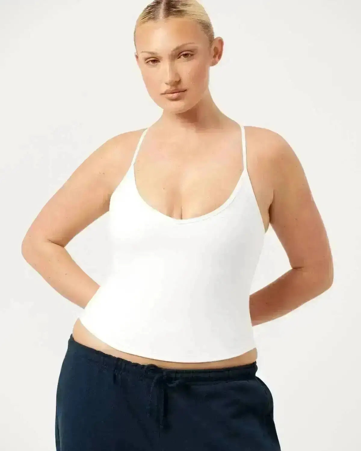 Women's Two Pieces Set Short Sets Yoga Outfit For Women Spaghetti Strap Tank Top Shorts Set With Bra Pads Ideal For Yoga Workout