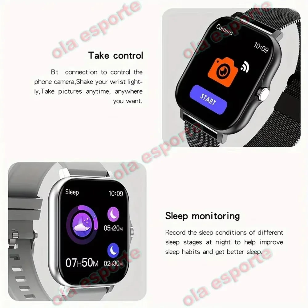 2026 New Multifunctional Smart Watch Men&Women Bluetooth Connected Phone Music Fitness Sports Bracelet Sleep Monitor Watch HT30