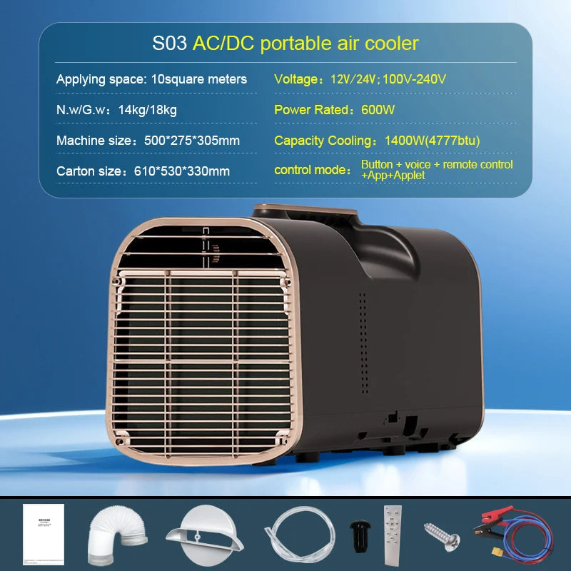 Hot Sale High Quality 5000 Btu Portable Air Conditioner 12v 24v Tent Car Camping Portable Air Conditioner