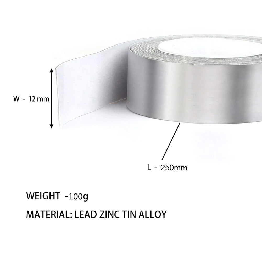 1 Roll Golf Adhesive Lead Tape Lead Weights Golf Club Tennis Racket Iron Putter Tennis Badminton Racket Lead Weight Tape
