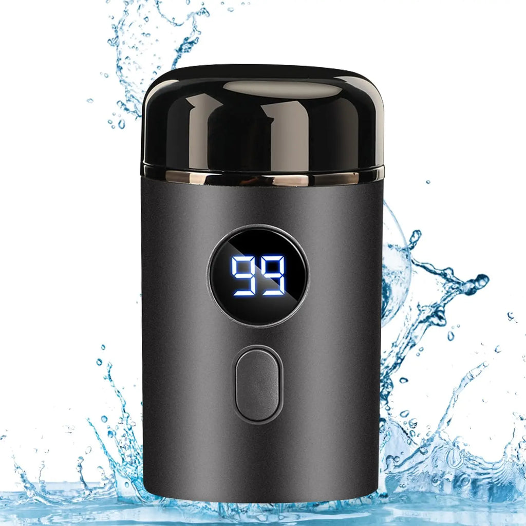 Men Electric Mini Shaver Rechargeable Type-c Charging Car Portable Led Digital Display Wet & Dry Shaver Men Women Home Razor