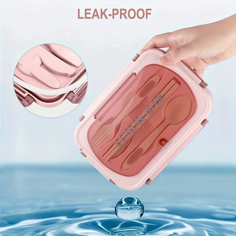 1pc Insulated Lunch Box, Bento Box for Students, Portable Sealed Compartment Lunch Container for Microwave,Back to School