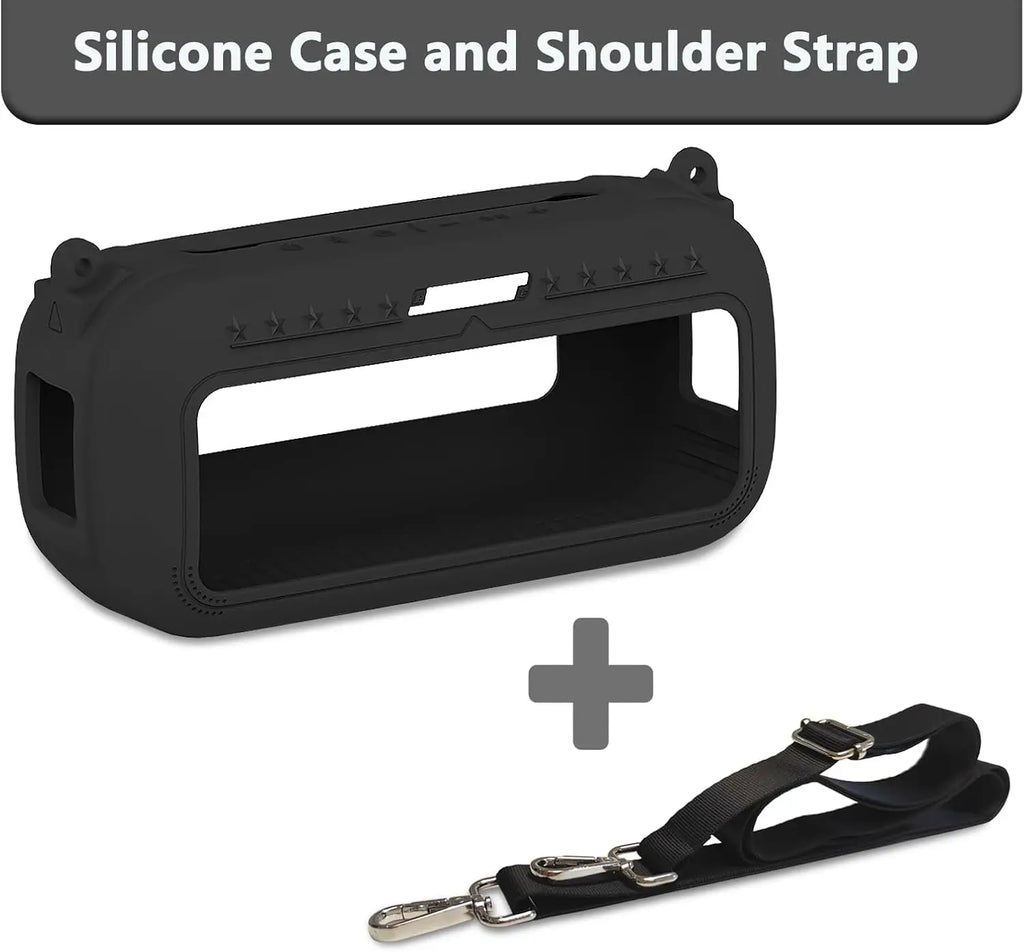 Silicone Cover Case and Shoulder Strap for Bose SoundLink Max Portable Speaker Accessories(case only)