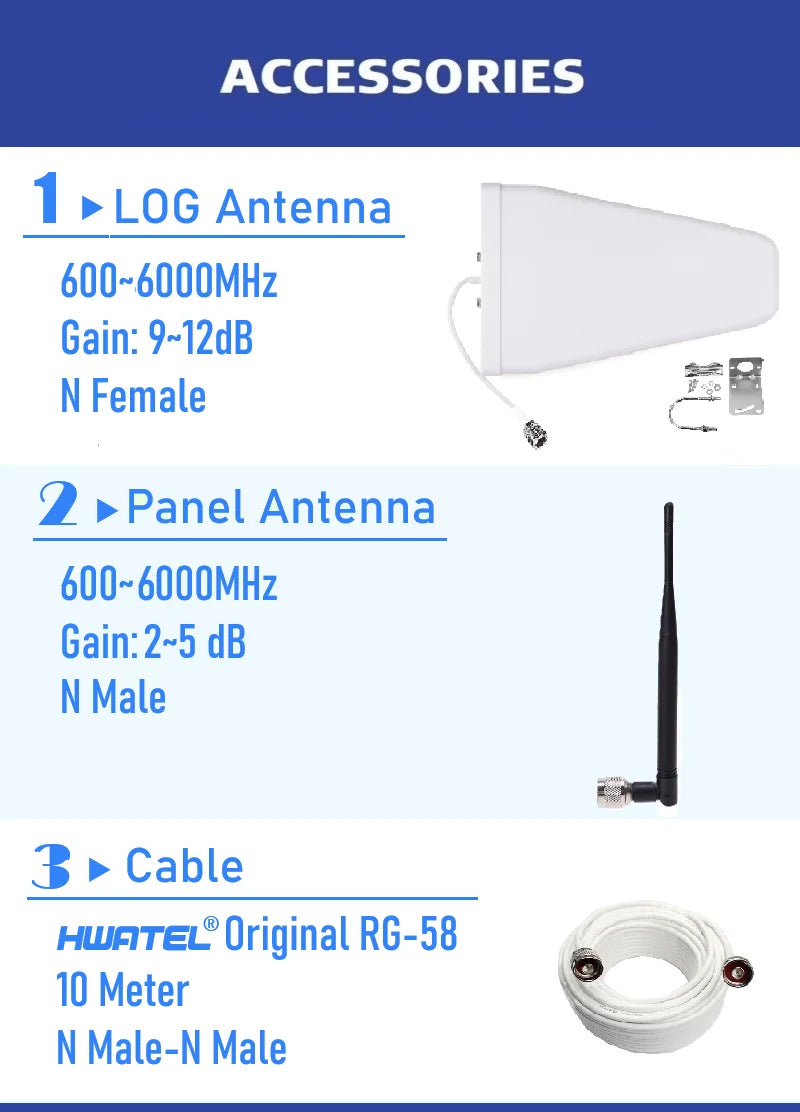 Cell Phone Signal Booster Verizon AT&T T Mobile US Cellular on Band 12 13 17 Boost 5G 4G& LTE Signal Smart LCD FCC Approved