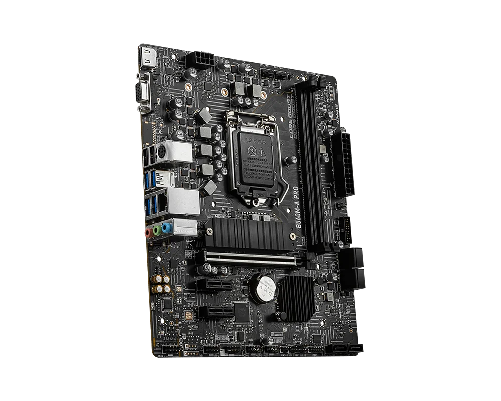 MSI B560M-A PRO LGA 1200 64GB PCI-E 4.0 1×HDMI 1×VGA Motherboard