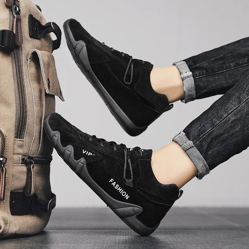 Man Casual Sneakers Non Slip Mens Shoe Short Boots Loafers Ankle Boots For Men 2026 Spring Khaki Work Lace Up Zapatillas Hombre
