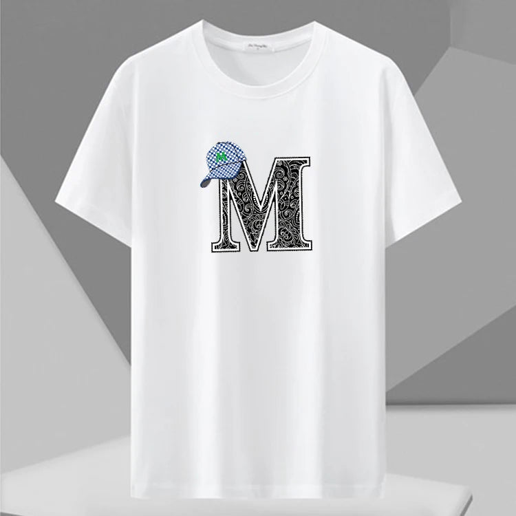 Men's Printed T-shirt Plus Size 110-180kg Loose Short Sleeve Tee Oversized Tops 5XL 6XL 7XL Big Size Men Clothing 티셔츠 Camiseta