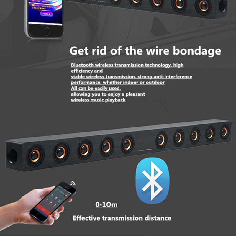 Home Theater Wireless Bluetooth Speaker TV Speakers For TV Computers with remote control TF AUX U-Disk Fm Radio Sound System Box