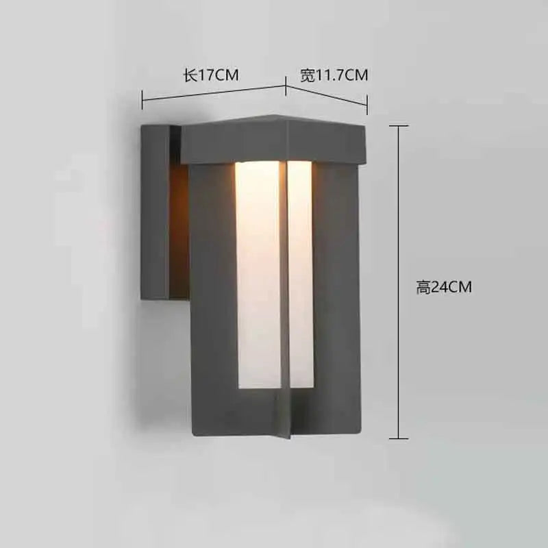 Modern Outdoor LED Lights Waterproof for Terrace Balcony Doorway Hallway Stairs Courtyard Minimalist Wall Lighting