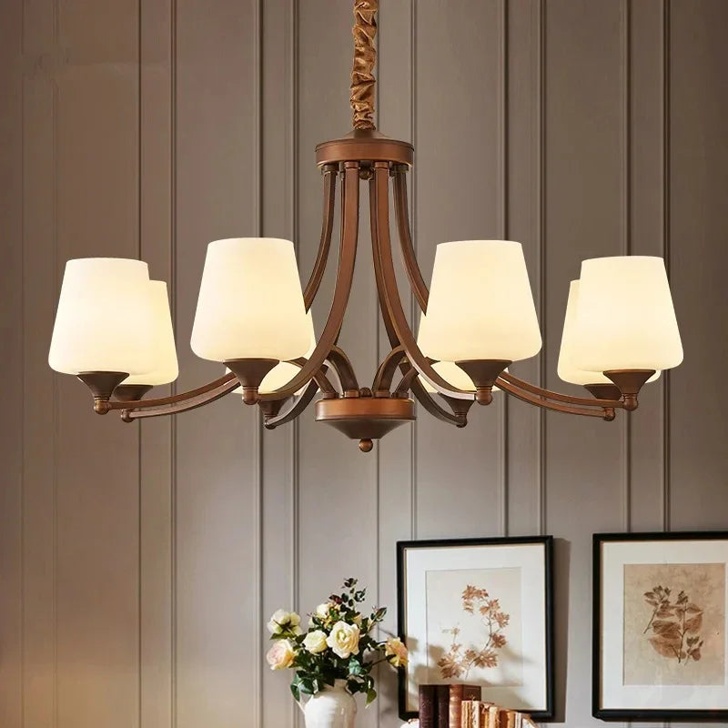 Antique chandeliers retro mid century modern lighting living room LED dining room hanging light indoor home decoration lighting