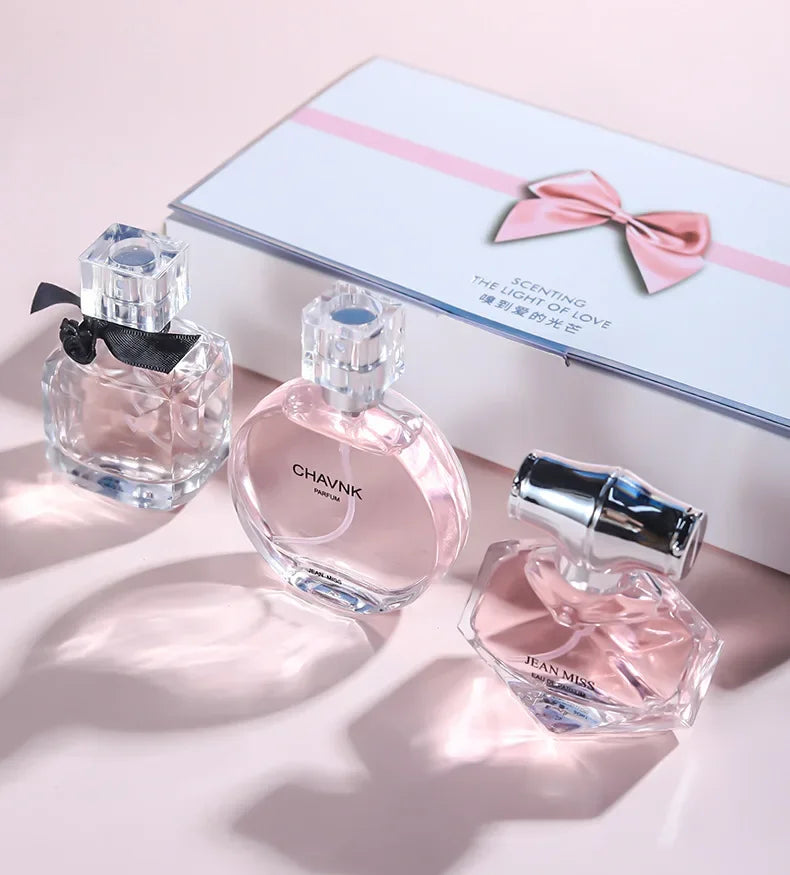 3-Piece Floral Scent Women Perfume Set Eau De Toilette Fresh Natural Long-Lasting Luxury Brand Dupe Same Fragrance 30ml*3 Brand