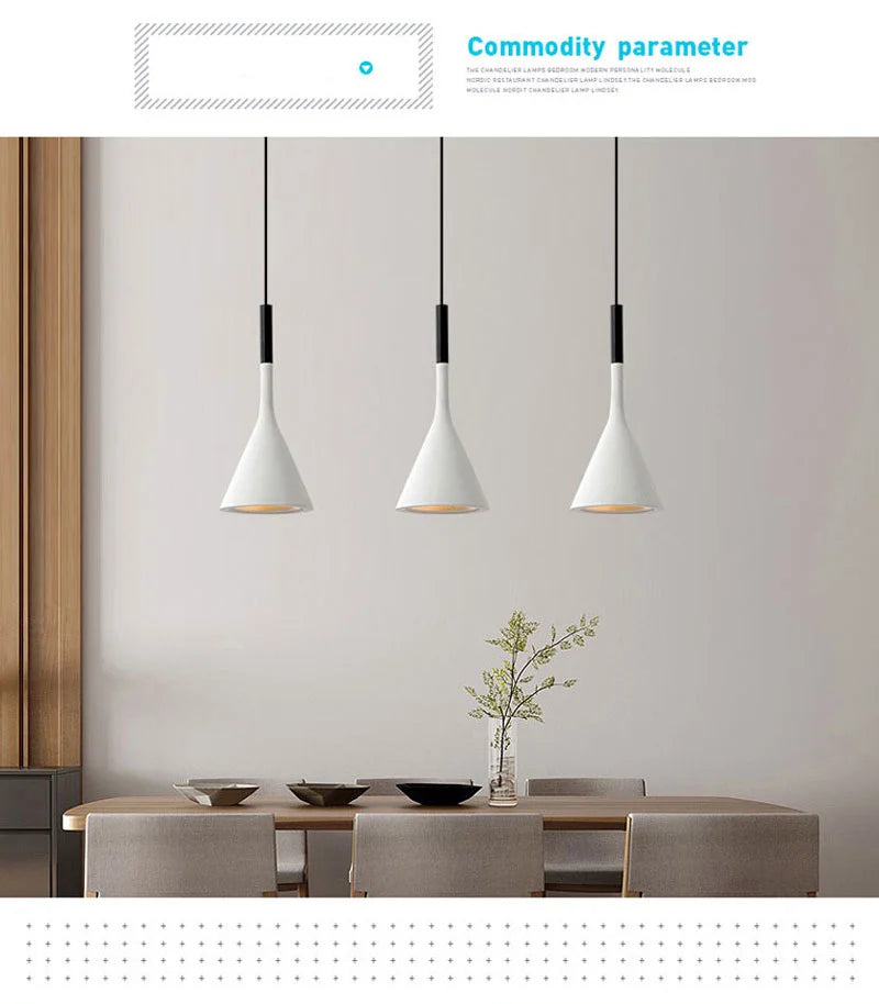 Nordic Modern Led Pendant Lights Kitchen Bars Home Bedroom Dining Table Hanging Lamp Cafe Indoor Lighting Living Room Decoration