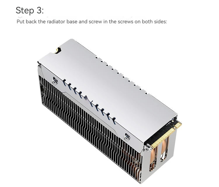 TEUCER M.2 SSD Heat Sink M2 2280 NVME Cooler Kit Dual Heat Tube Aluminum Copper Material PC Solid State Drive Radiator