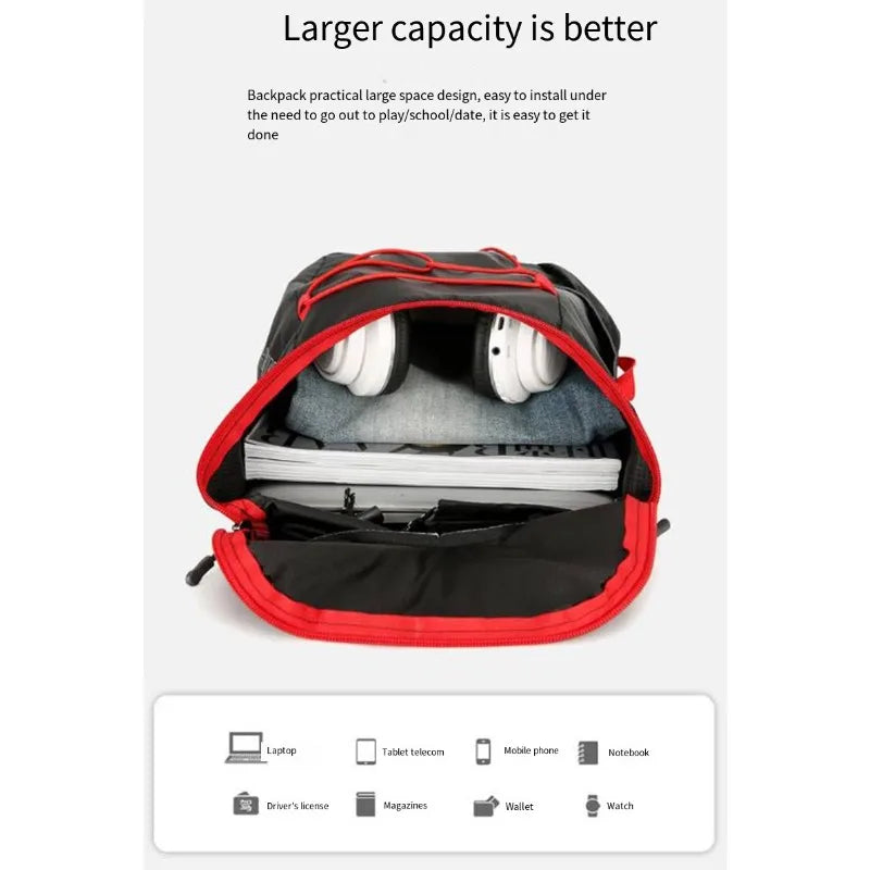 Multifunctional Outdoor Folding Backpack High Density Lightweight Waterproof Nylon Fabric Sports Bag for Camping Hiking Travel